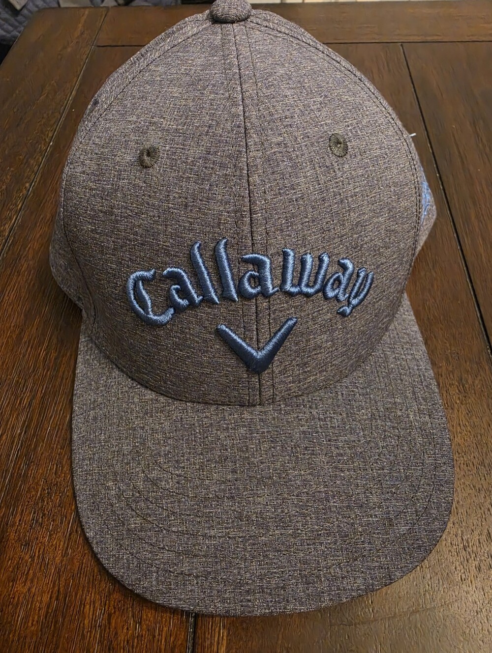 Callaway Gray Golf Hat with Blue Embroidered Logo